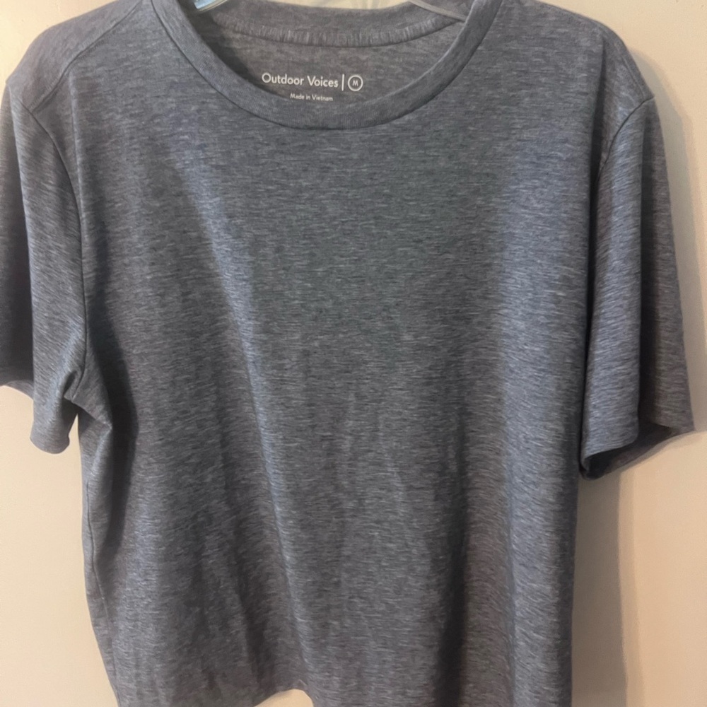 Outdoor Voices Heathered Blue Tee